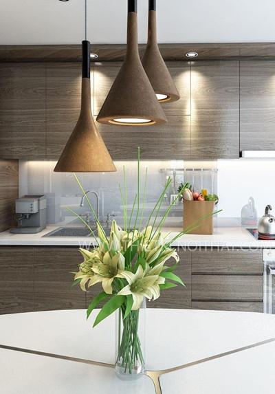  Tủ bếp gỗ công nghiệp Laminate hiện đại - mẫu 003