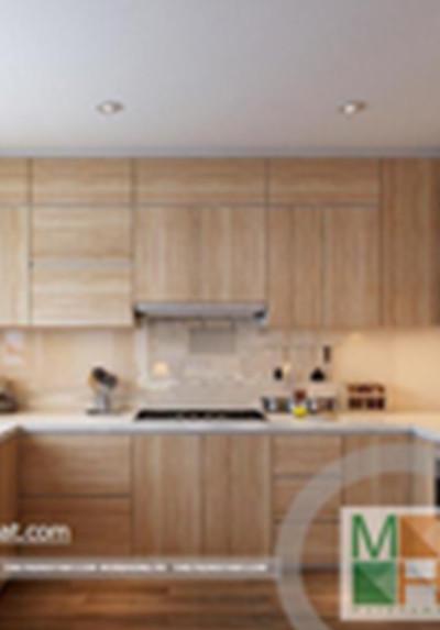  Tủ bếp gỗ công nghiệp hiện đại - Mẫu 003