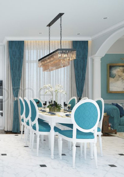  Bàn ăn tân cổ điển sang trọng MH-13